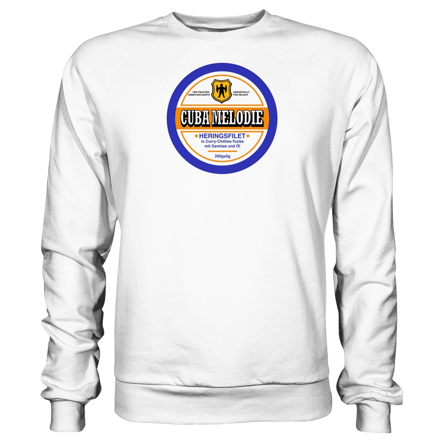 DDR Ostalgie Pullover Unisex • CUBA MELODIE HERINGSFILET - VEB FISCHVERARBEITUNG BARTH