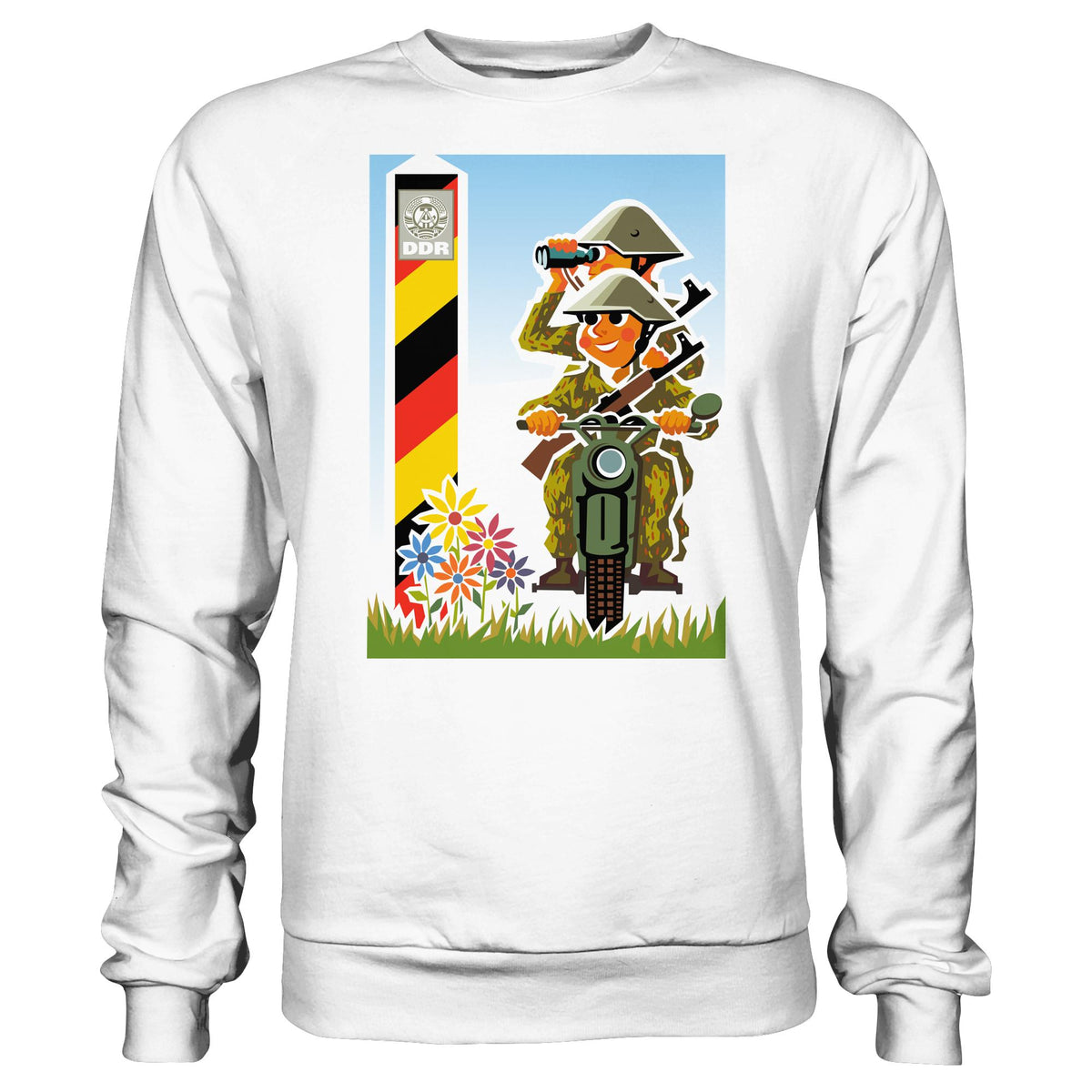 DDR Ostalgie Pullover Unisex • NVA-GRENZTRUPPEN (ORIGINAL-PLAKAT)