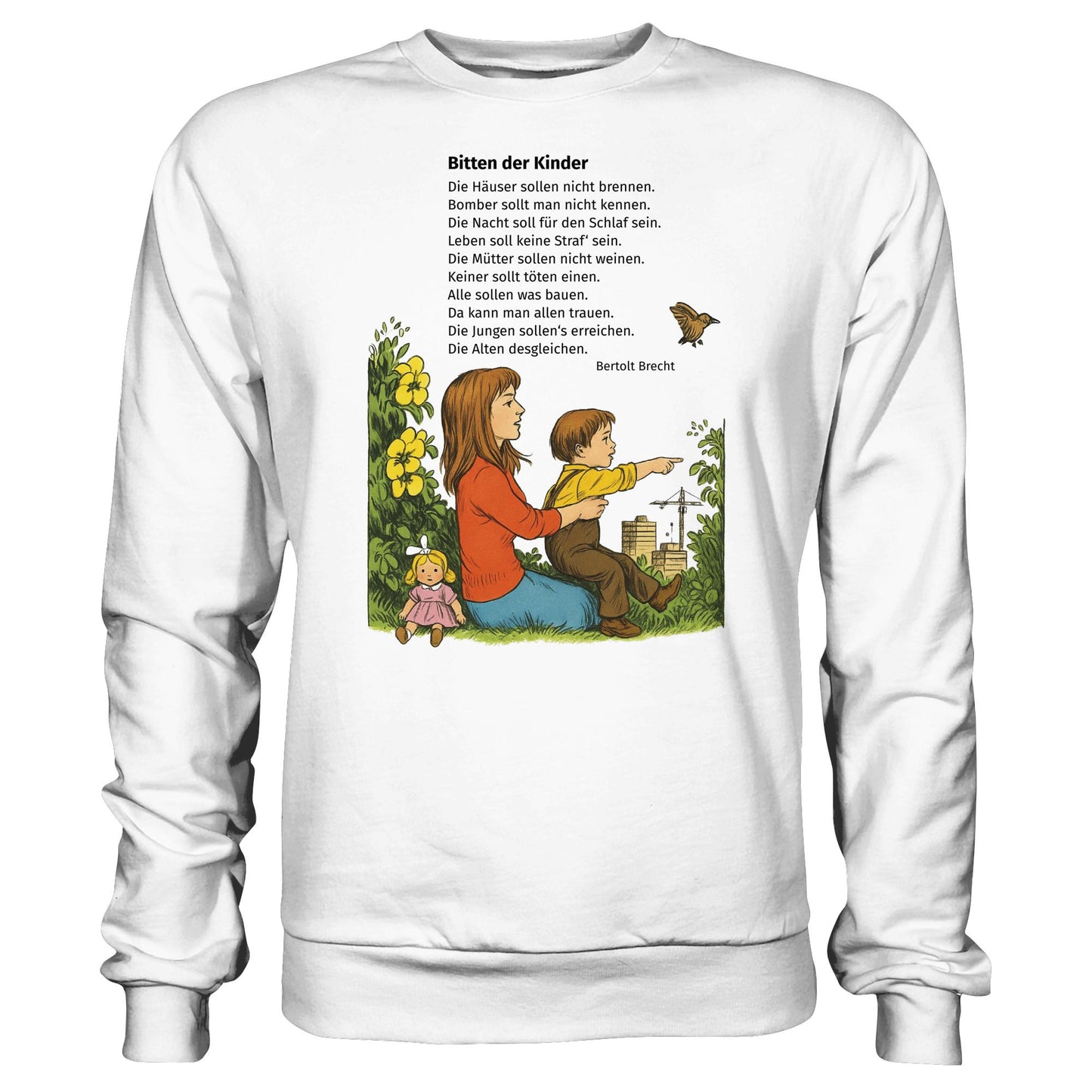 DDR Ostalgie Pullover Unisex • BITTEN DER KINDER - UNSERE FIBEL