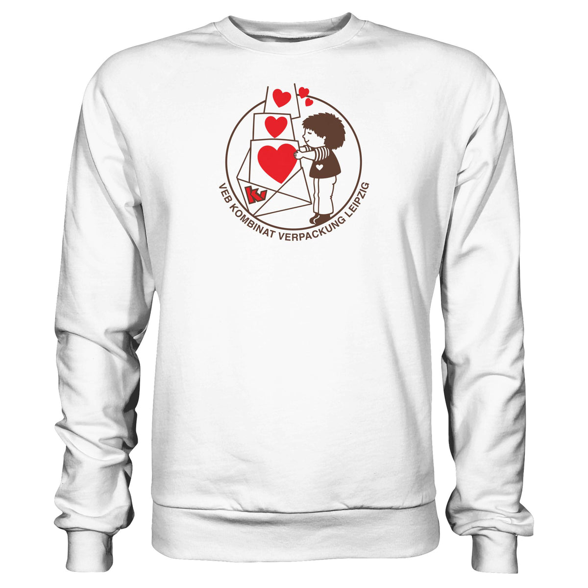 DDR Ostalgie Pullover Unisex • VEB KOMBINAT VERPACKUNG LEIPZIG
