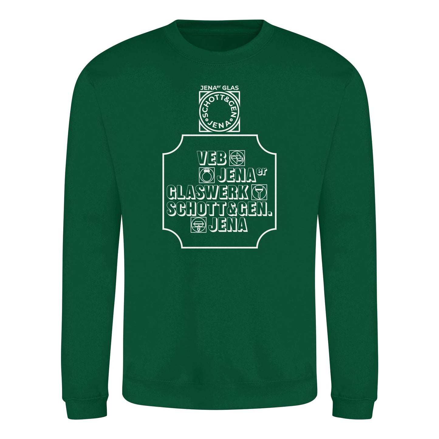 DDR Ostalgie Pullover Unisex • VEB JENAER GLASWERK