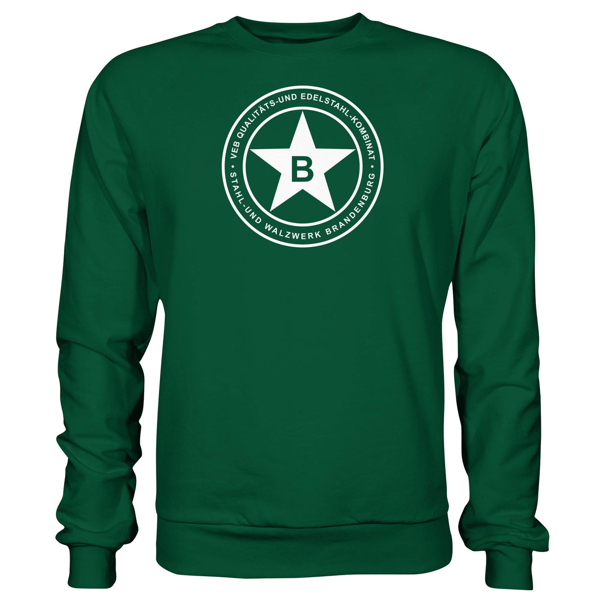 DDR Ostalgie Pullover Unisex • VEB QUALITÄTS- UND EDELSTAHL-KOMBINAT BRANDENBURG