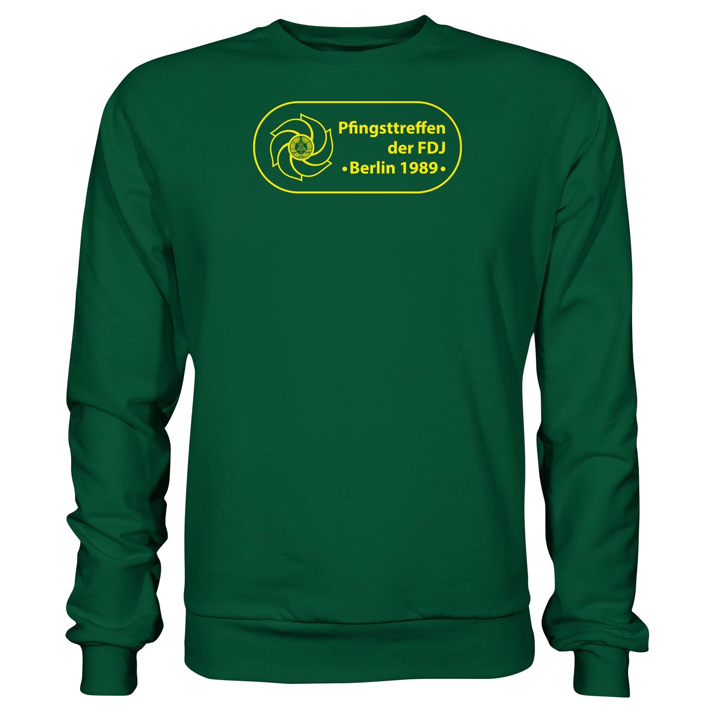 DDR Ostalgie Pullover Unisex • PFINGSTTREFFEN DER FDJ, BERLIN 1989