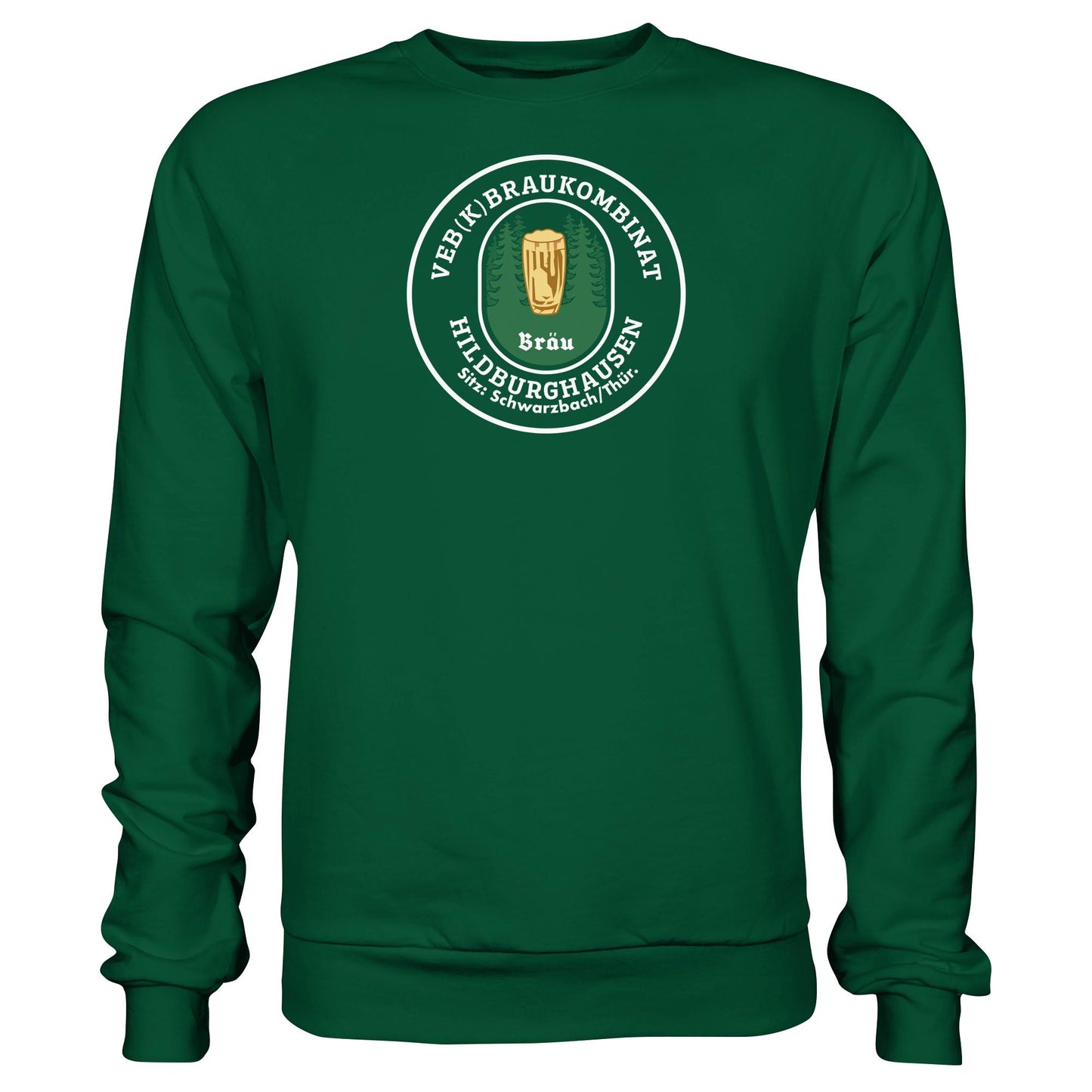 DDR Ostalgie Pullover Unisex • VEB BRAUKOMBINAT HILDBURGHAUSEN BIER