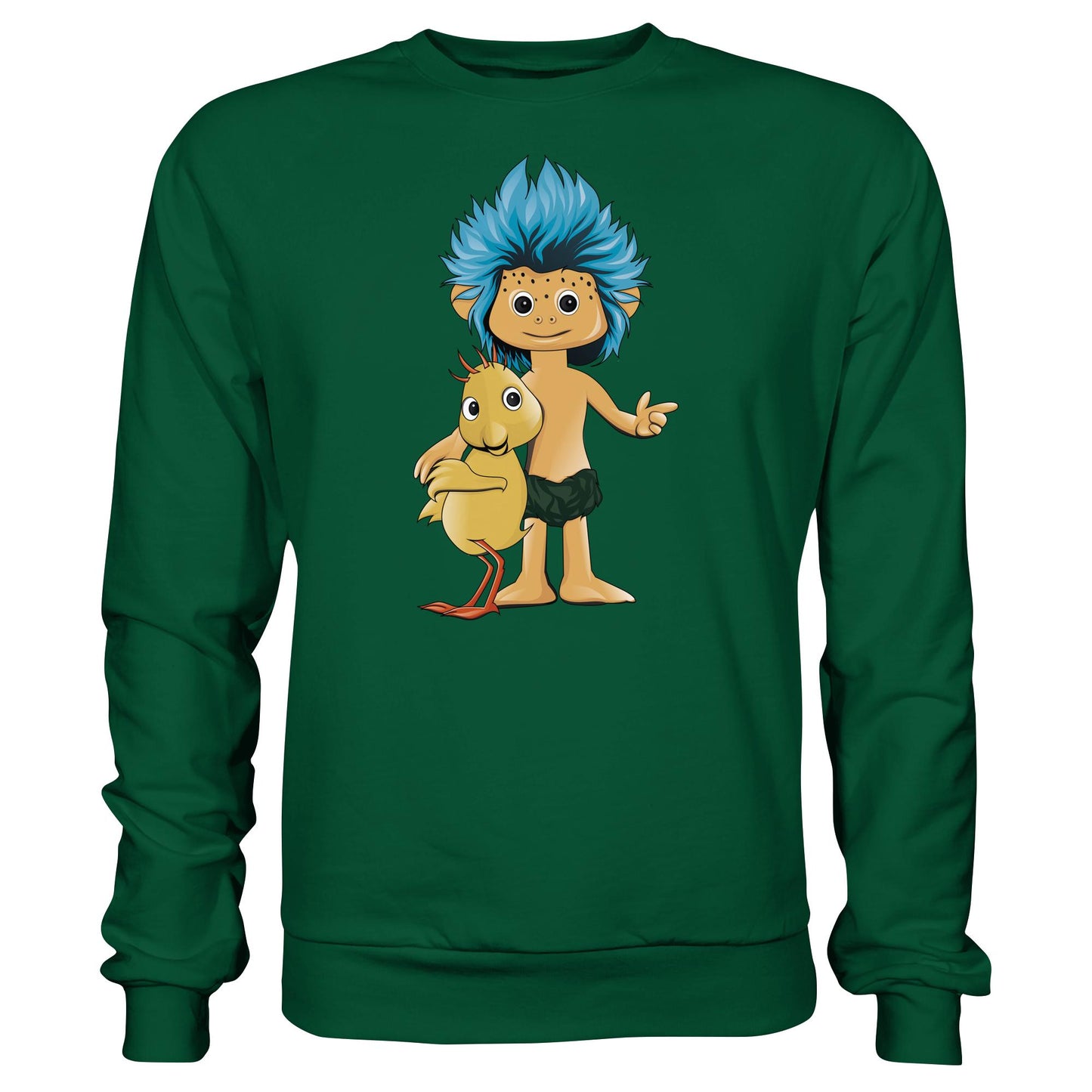 DDR Ostalgie Pullover Unisex • UNSER SANDMÄNNCHEN - PLUMPS & KÜKEN