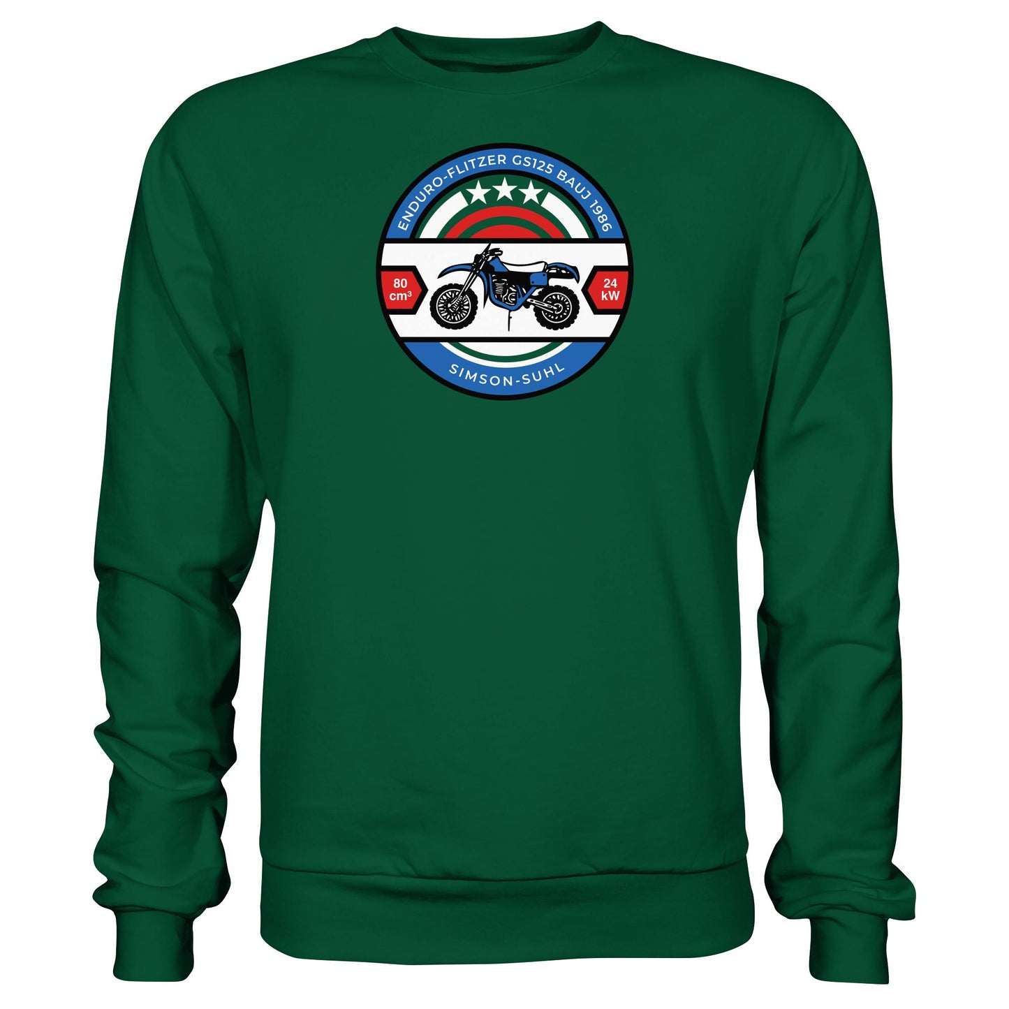 DDR Ostalgie Pullover Unisex • SIMSON ENDURO GS125 - ORIGINAL BIERDECKEL