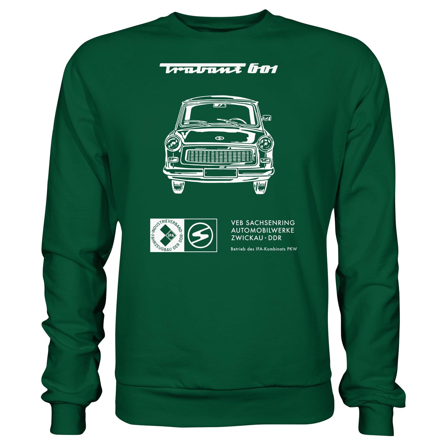 DDR Ostalgie Pullover Unisex • TRABANT 601 (ORIGINAL TITEL BETRIEBSANLEITUNG)
