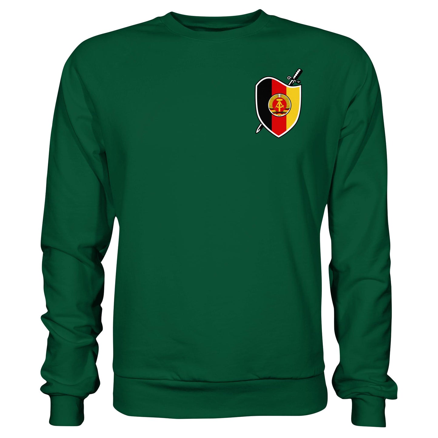 DDR Ostalgie Pullover Unisex • SIGNÉ STAATSSICHERHEIT (BRUST)
