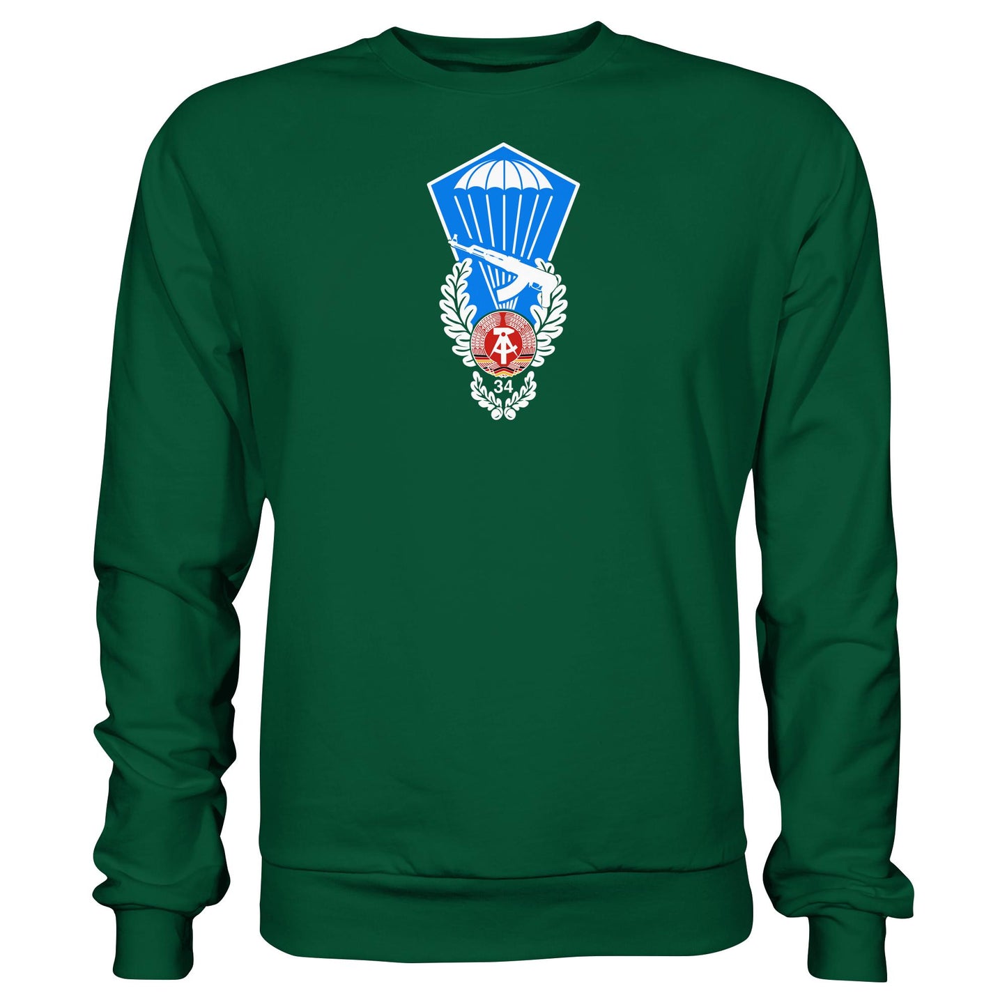 DDR Ostalgie Pullover Unisex • NVA SPRUNGABZEICHEN