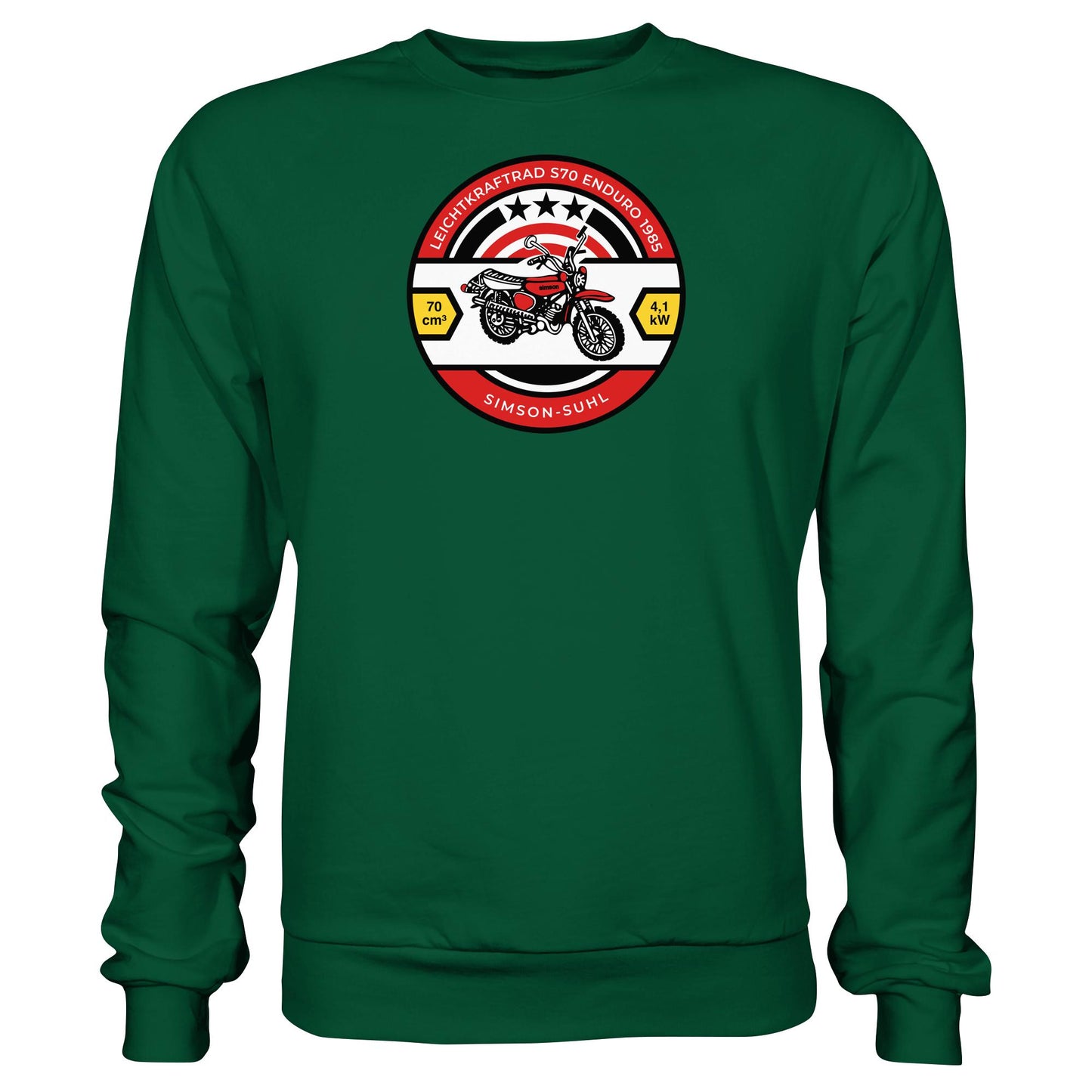 DDR Ostalgie Pullover Unisex • SIMSON S70 - ORIGINAL BIERDECKEL