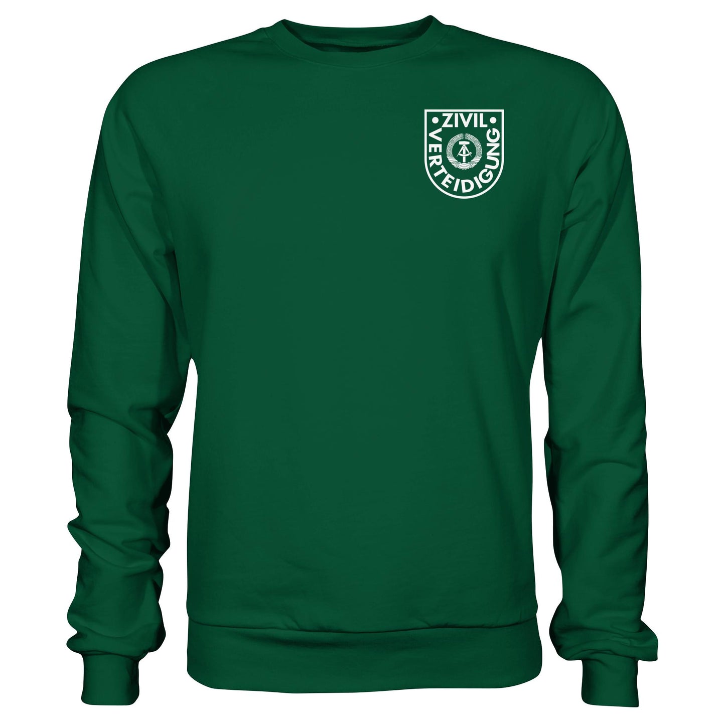 DDR Ostalgie Pullover Unisex • DDR ZIVILVERTEIDIGUNG - BRUSTBADGE