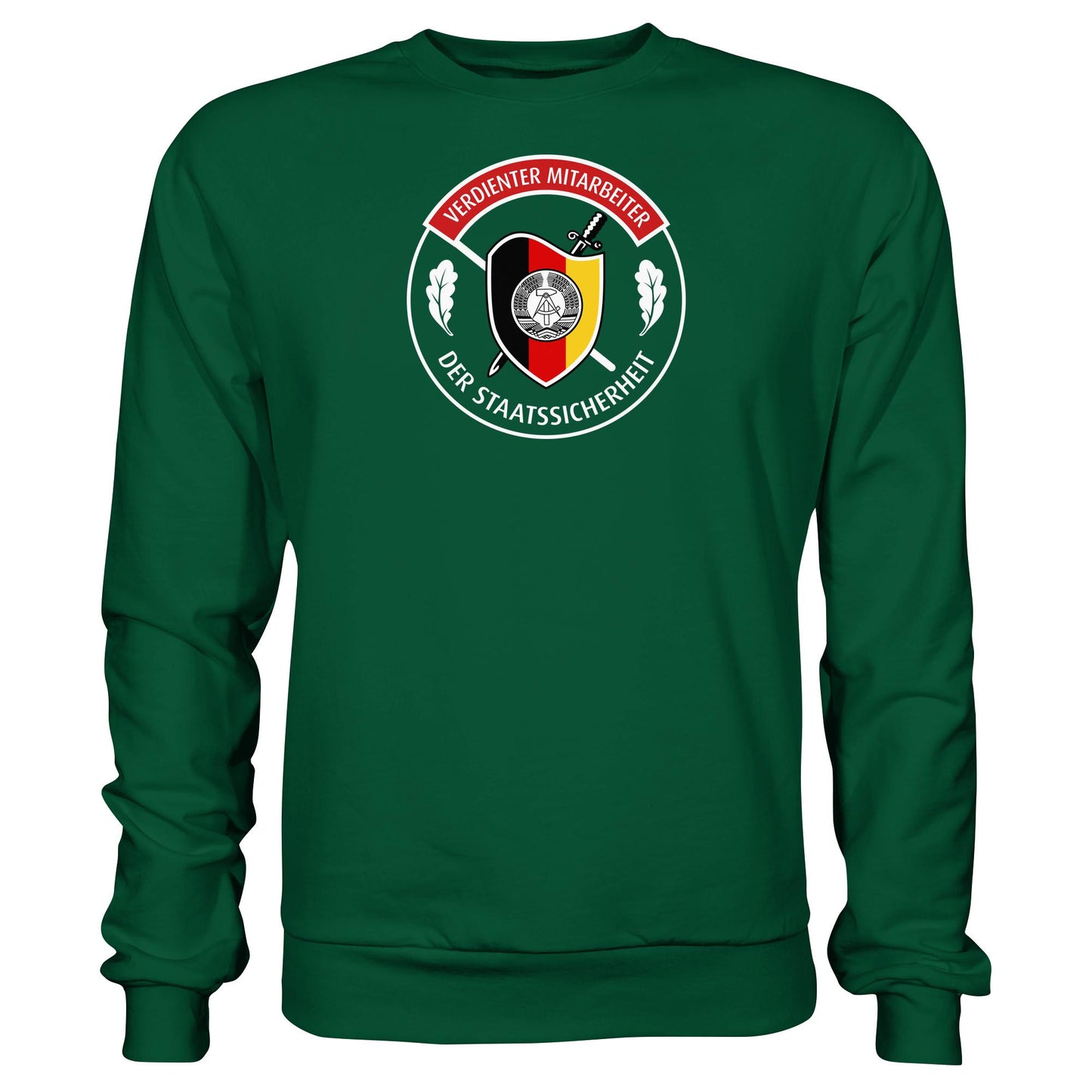 DDR Ostalgie Pullover Unisex • VERDIENTER MITARBEITER DER STAATSSICHERHEIT (ORIGINAL ORDEN)