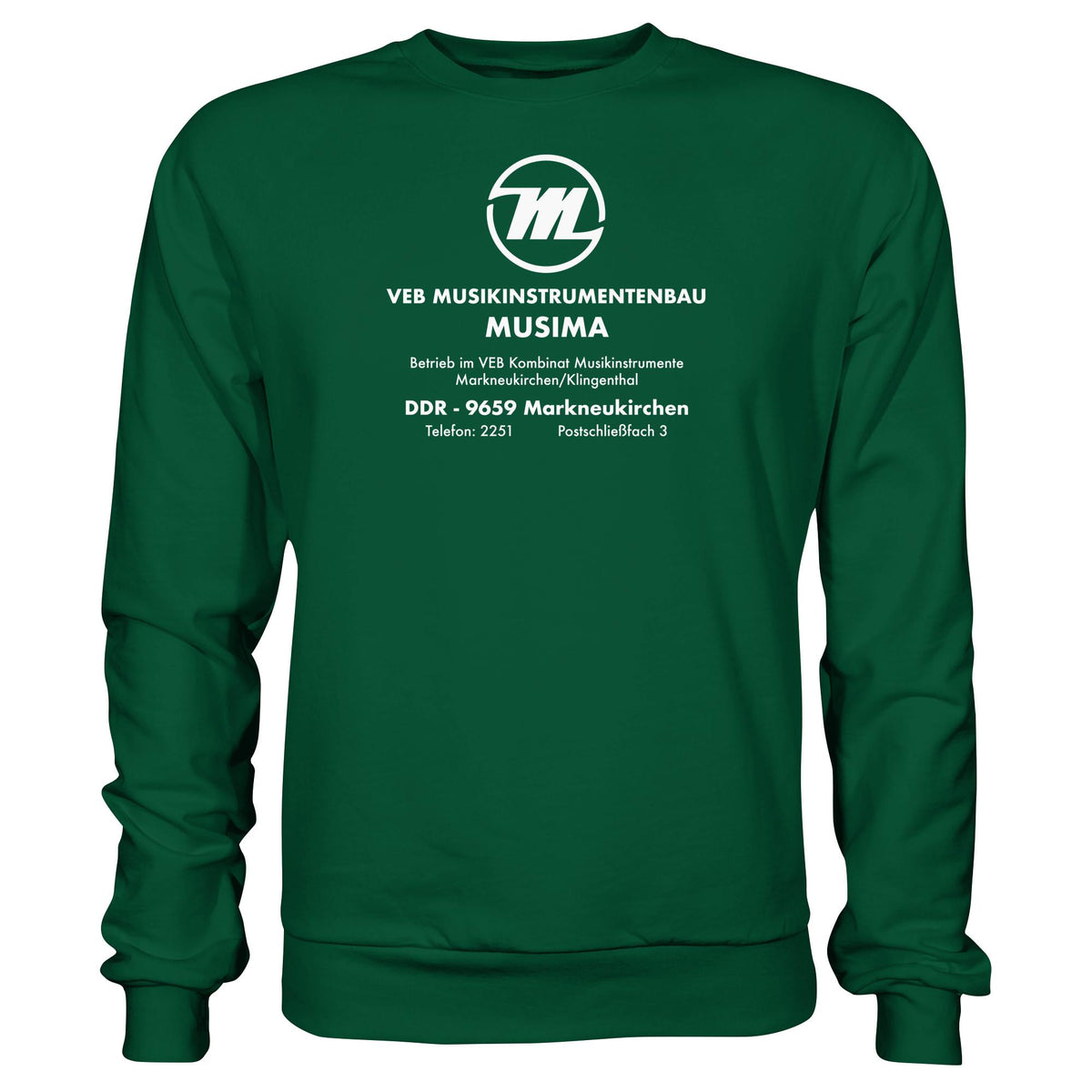 MUSIMA - VEB MUSIKINSTRUMENTENBAU KLINGENTHAL | DDR Ostalgie Pullover Unisex