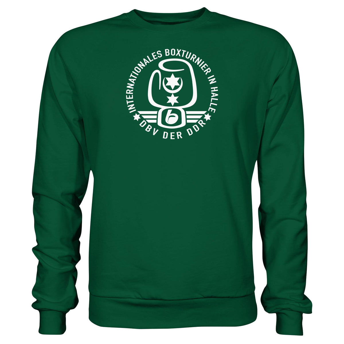 DDR Ostalgie Pullover Unisex • INTERNATIONALES BOXTURNIER HALLE - DBV DER DDR
