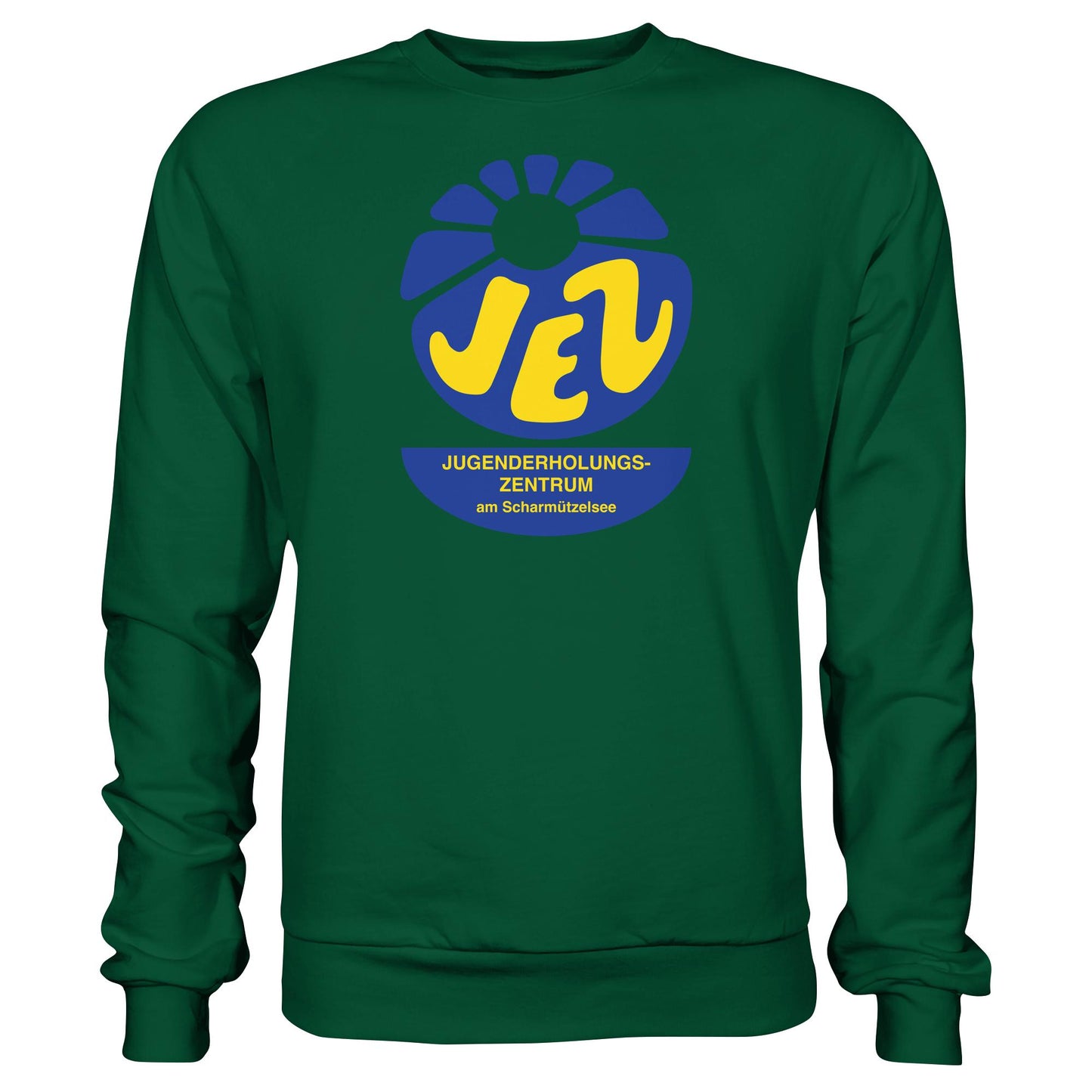 DDR Ostalgie Pullover Unisex • JEZ - JUGENDERHOLUNGSZENTRUM SCHARMÜTZELSEE