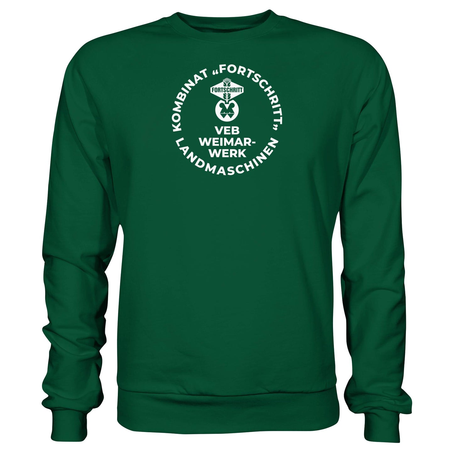 DDR Ostalgie Pullover Unisex • VEB KOMBINAT FORTSCHRITT WEIMAR LANDMASCHINEN