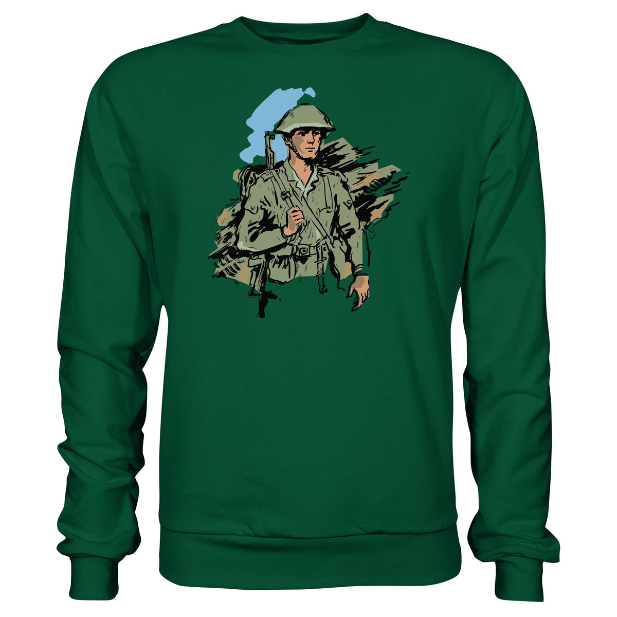 DDR Ostalgie Pullover Unisex • NVA-SOLDAT (ORIGINAL-ILLUSTRATION)