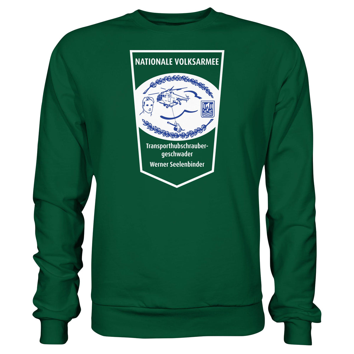 NVA - TRANSPORTHUBSCHRAUBERGESCHWADER WERNER SEELENBINDER • DDR Ostalgie Pullover Unisex