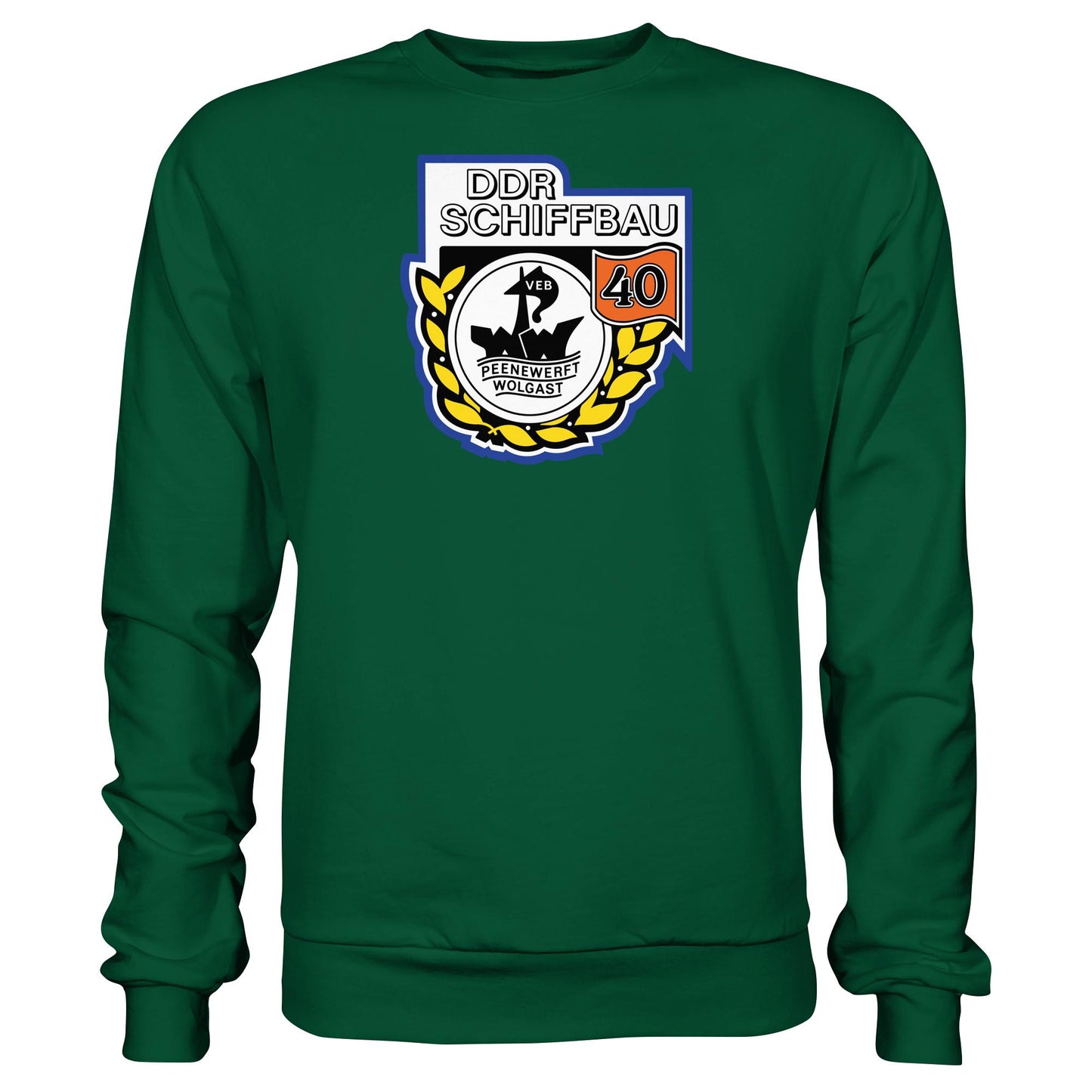DDR Ostalgie Pullover Unisex • VEB PEENEWERFT WOLGAST, DDR SCHIFFBAU