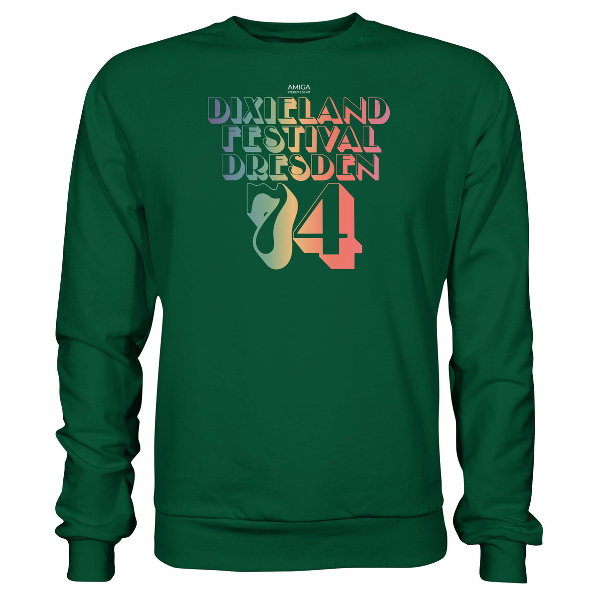 DDR Ostalgie Pullover Unisex • DIXIELAND FESTIVAL DRESDEN 1974 (ORIGINAL-PLATTE)