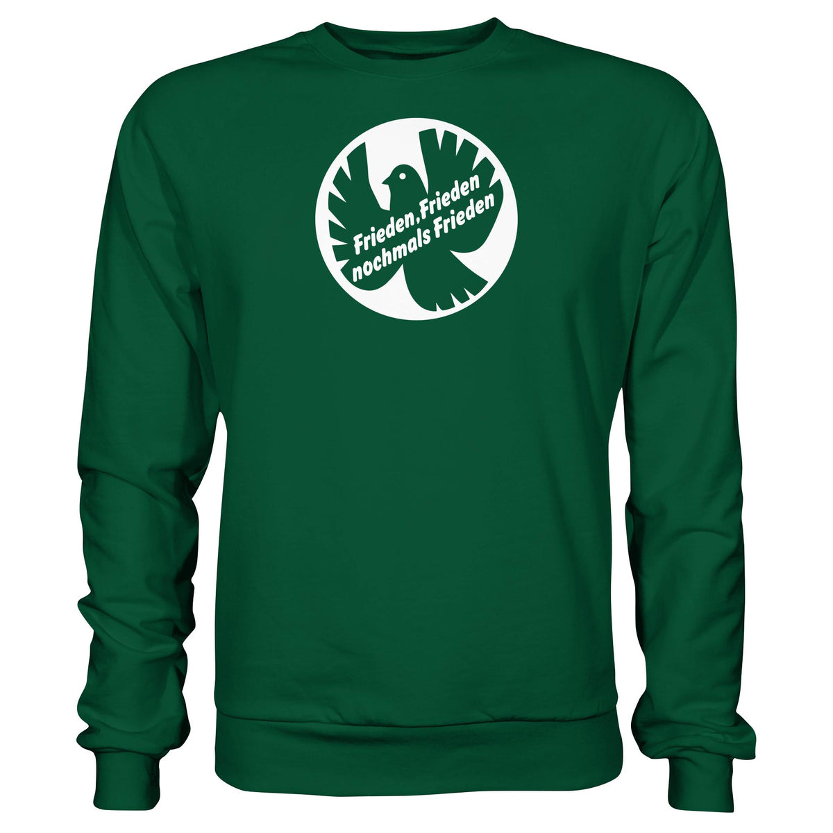 DDR Ostalgie Pullover Unisex • FRIEDEN, FRIEDEN NOCHMALS FRIEDEN (ORIGINAL BANNER)