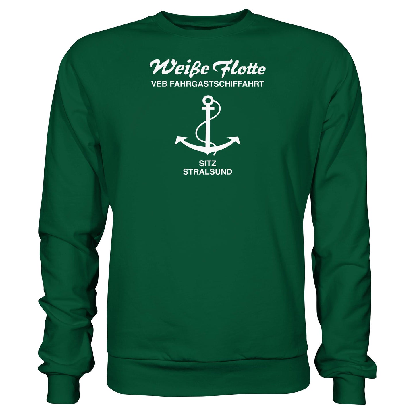 DDR Ostalgie Pullover Unisex • VEB FAHRGASTSCHIFFAHRT, STRALSUND