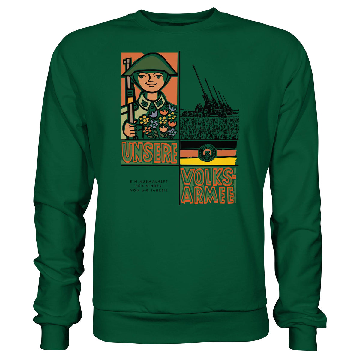 NVA - UNSERE VOLKSARMEE (AUSMALHEFT) | DDR Ostalgie Pullover Unisex