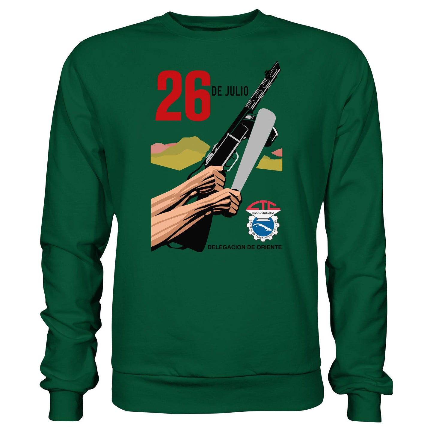 DDR Ostalgie Pullover Unisex • BEWEGUNG DES 26. JULI, KUBA (ORIGINAL POSTER)