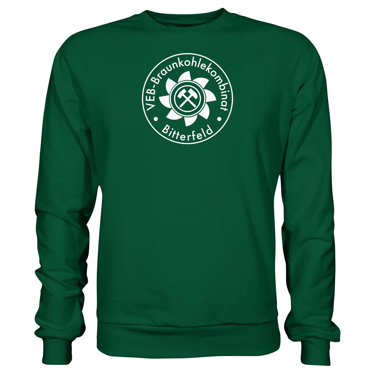 DDR Ostalgie Pullover Unisex • VEB BRAUNKOHLEKOMBINAT BITTERFELD