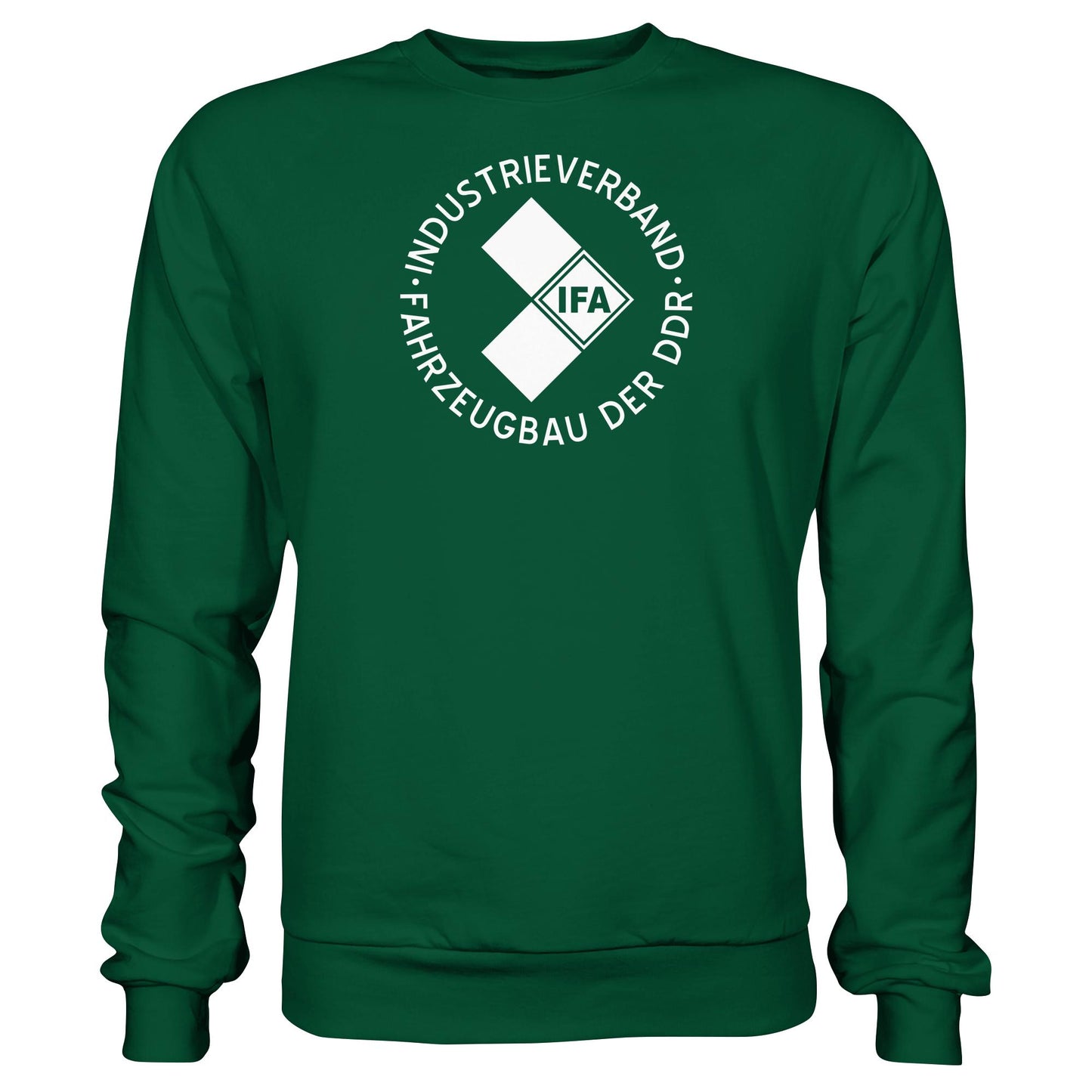 DDR Ostalgie Pullover Unisex • IFA INDUSTRIEVERBAND FAHRZEUGBAU ( LOGO 1970er) - dunkel