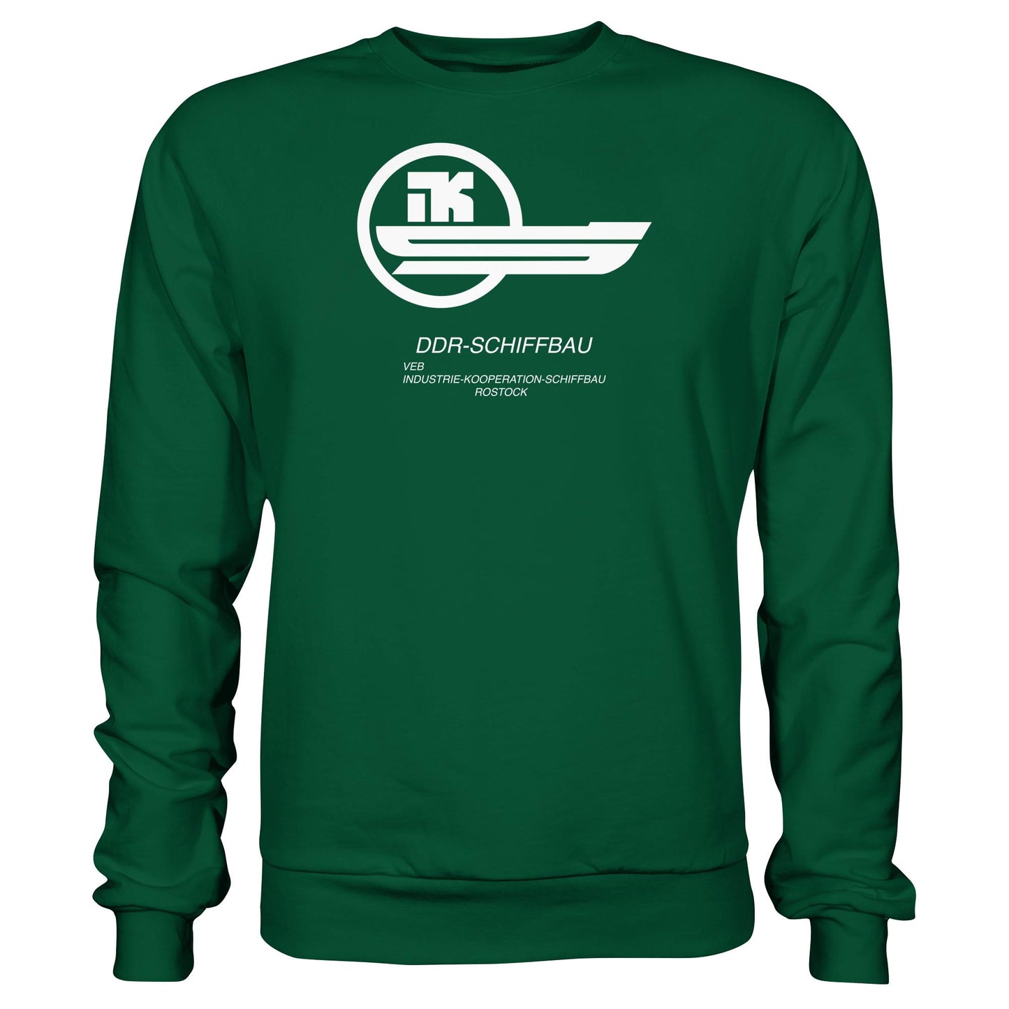 DDR Ostalgie Pullover Unisex • VEB INDUSTRIE-KOOPERATION SCHIFFBAU ROSTOCK