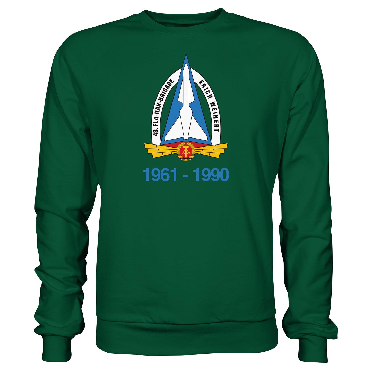 DDR Ostalgie Pullover Unisex • 43. FLA-RAK-BRIGADE ERICH WEINERT