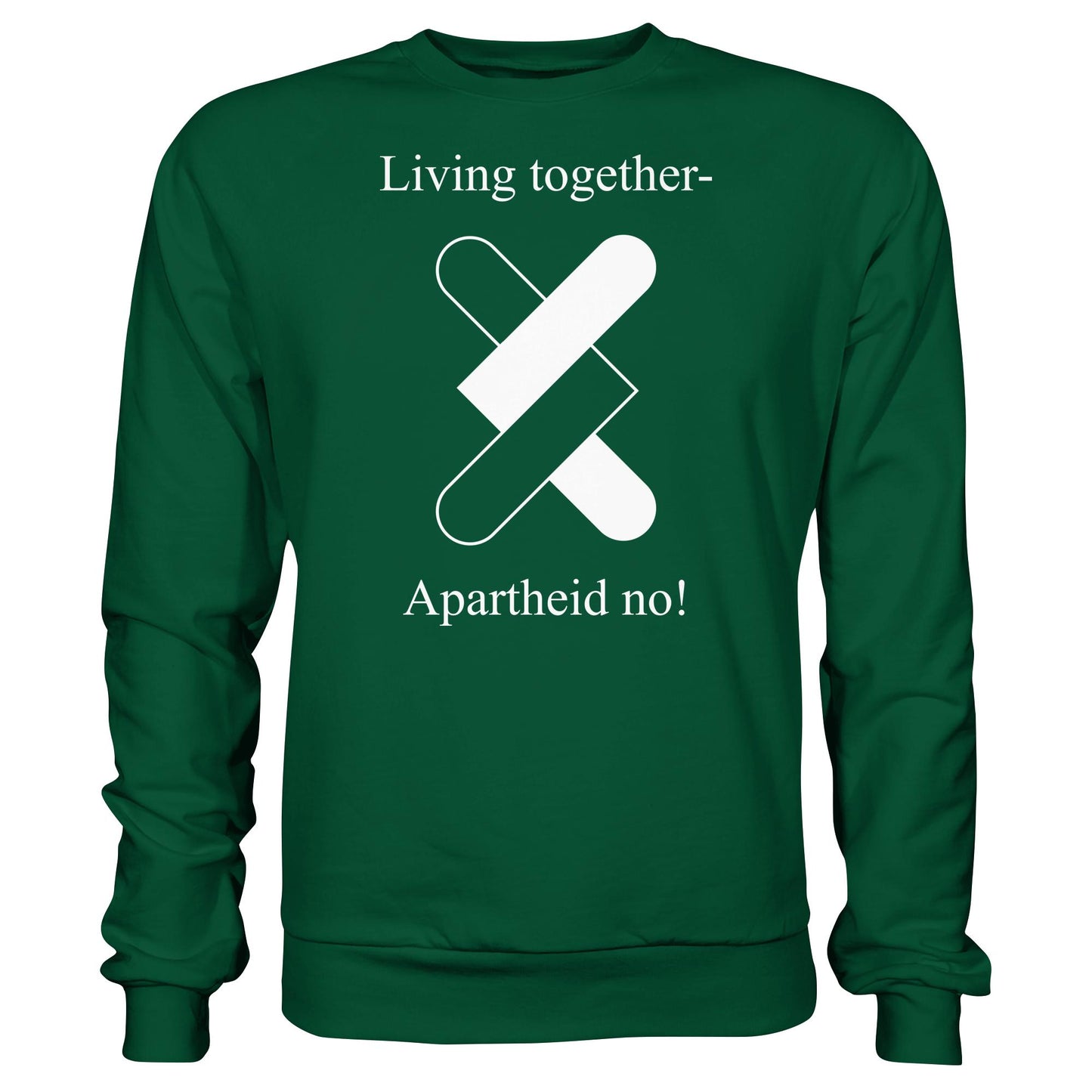 DDR Ostalgie Pullover Unisex • APARTHEID NO! (ORIGINAL POSTER)