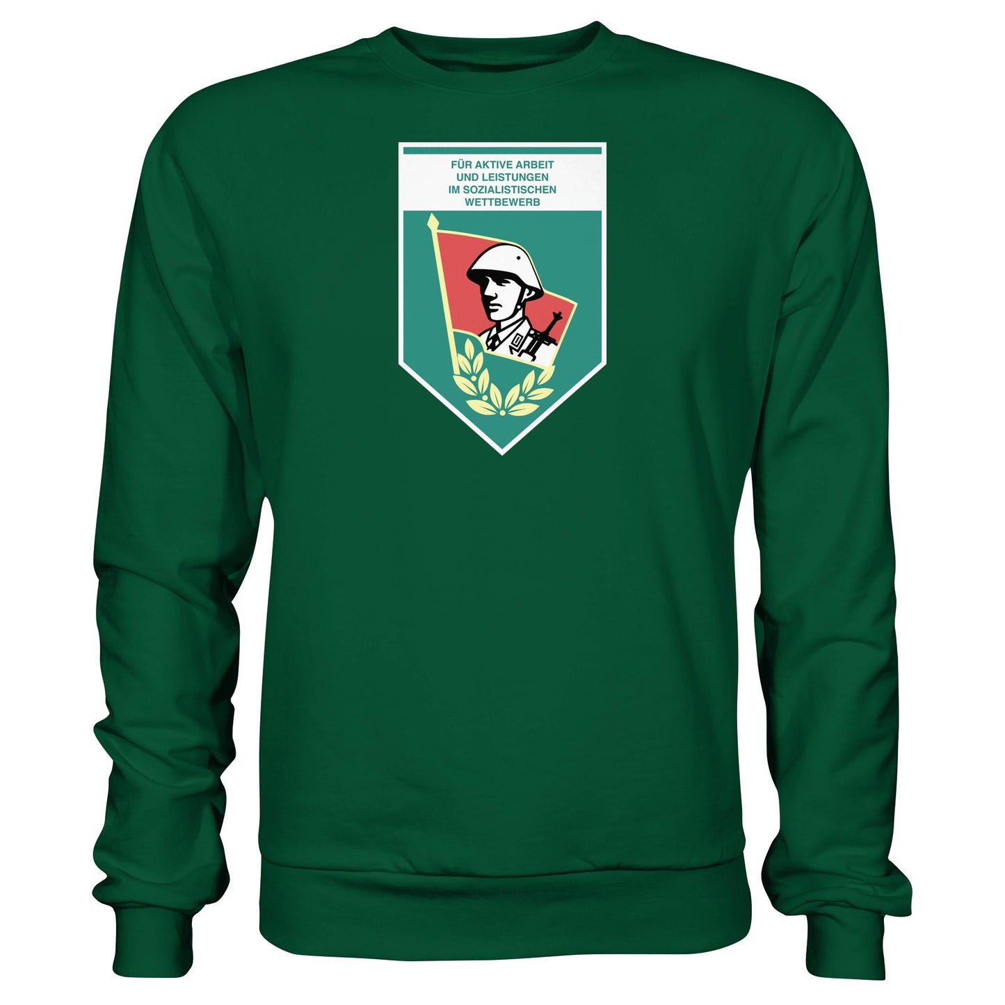DDR Ostalgie Pullover Unisex • FÜR AKTIVE LEISTUNG UND ARBEIT (ORIGINAL WIMPEL)