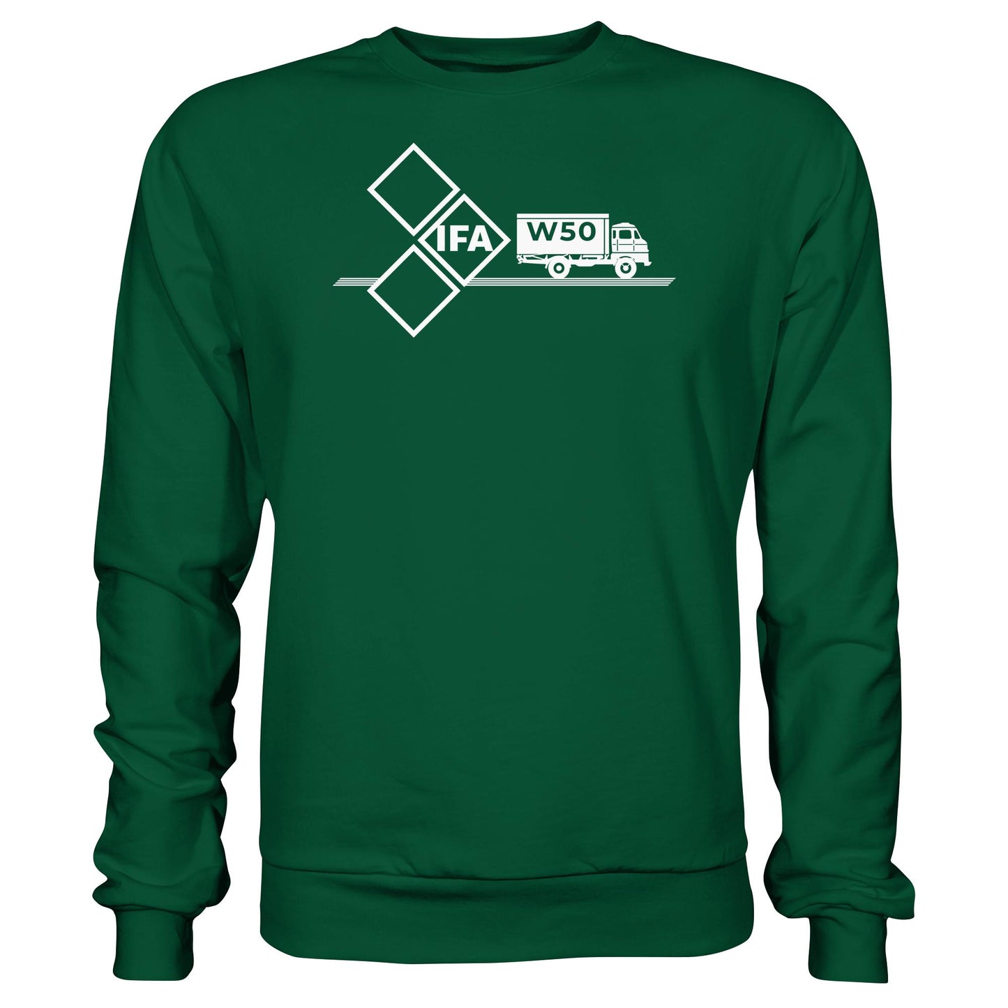 DDR Ostalgie Pullover Unisex • IFA W50 (ORIGINAL SCHILD)
