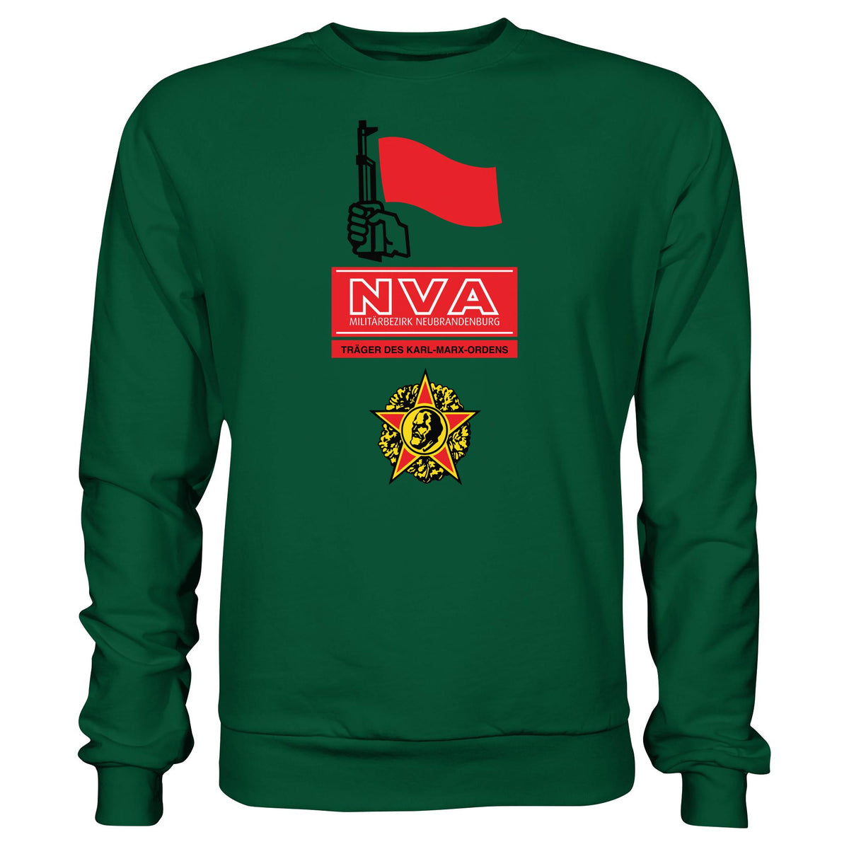 DDR Ostalgie Pullover Unisex • NVA - MILITÄRBEZIRK NEUBRANDENBURG