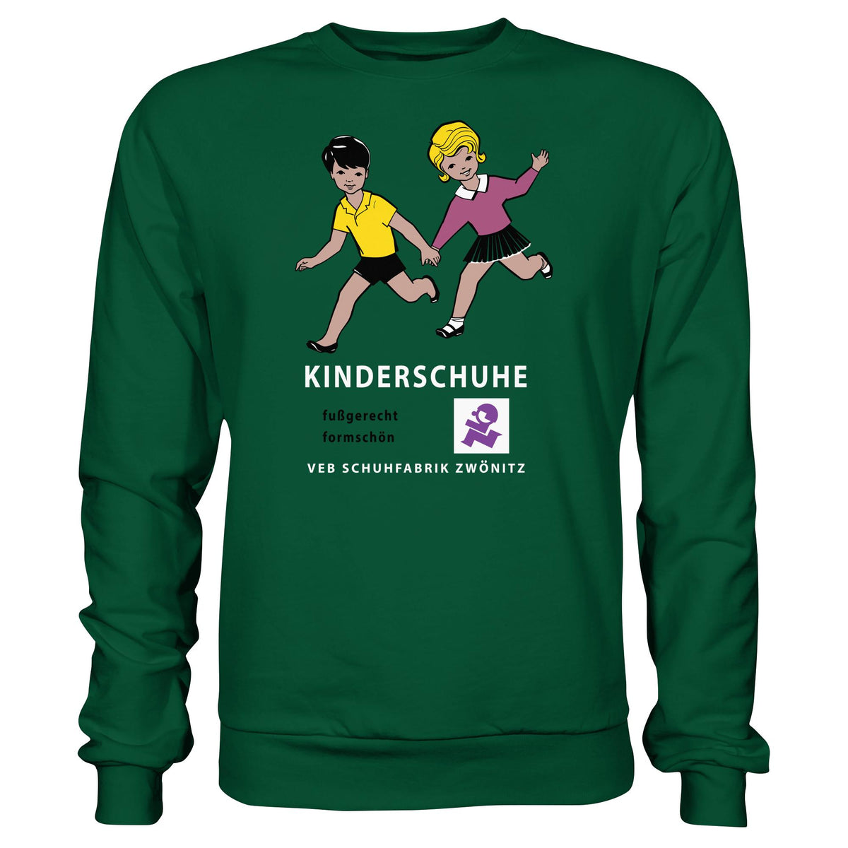 DDR Ostalgie Pullover Unisex • KINDERSCHUHE VEB SCHUHFABRIK ZWÖNITZ