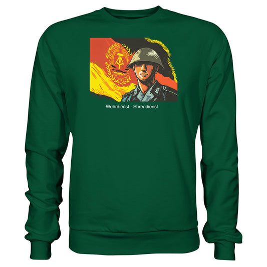 DDR Ostalgie Pullover Unisex • NVA WEHRDIENST - EHRENDIENST