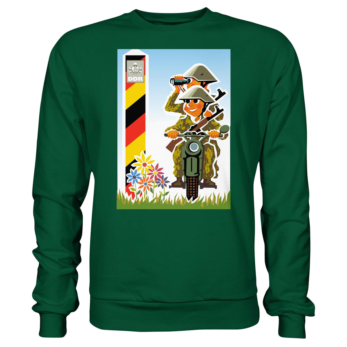 DDR Ostalgie Pullover Unisex • NVA-GRENZTRUPPEN (ORIGINAL-PLAKAT)