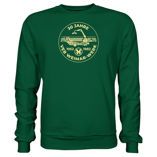 DDR Ostalgie Pullover Unisex • 30 JAHRE VEB WEIMAR-WERK