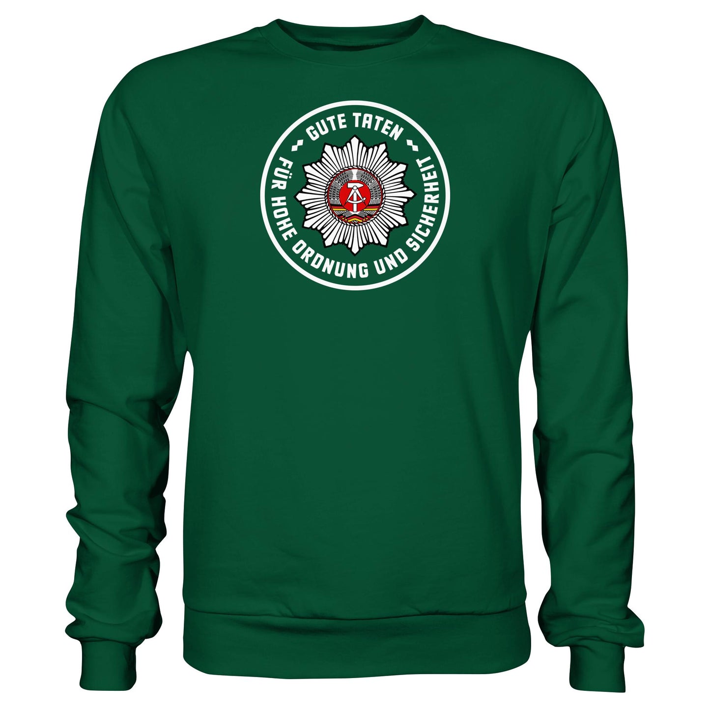 DDR Ostalgie Pullover Unisex • ABZEICHEN VOLKSPOLIZEI FÜR JUNGE PIONIERE