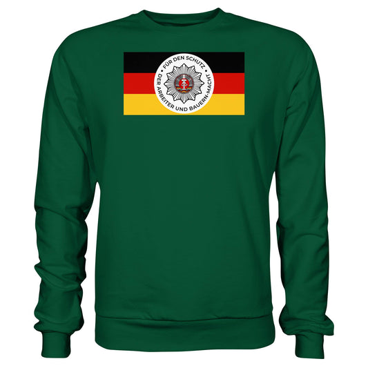 DDR Ostalgie Pullover Unisex • NVA - FÜR DEN SCHUTZ DER ARBEITER- UND BAUERNMACHT (ORIGINAL BANDEROLE)