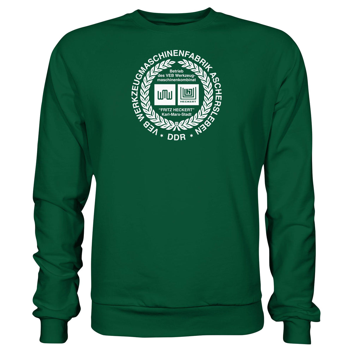 DDR Ostalgie Pullover Unisex • VEB WERKZEUGMASCHINENKOMBINAT FRITZ HECKERT - ASCHERSLEBEN