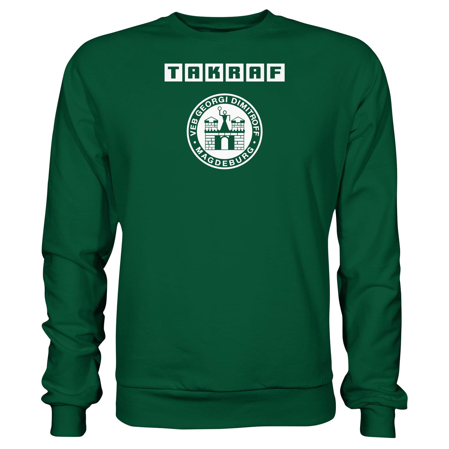 DDR Ostalgie Pullover Unisex • TAKRAF - VEB GEORGI DIMITROFF MAGDEBURG