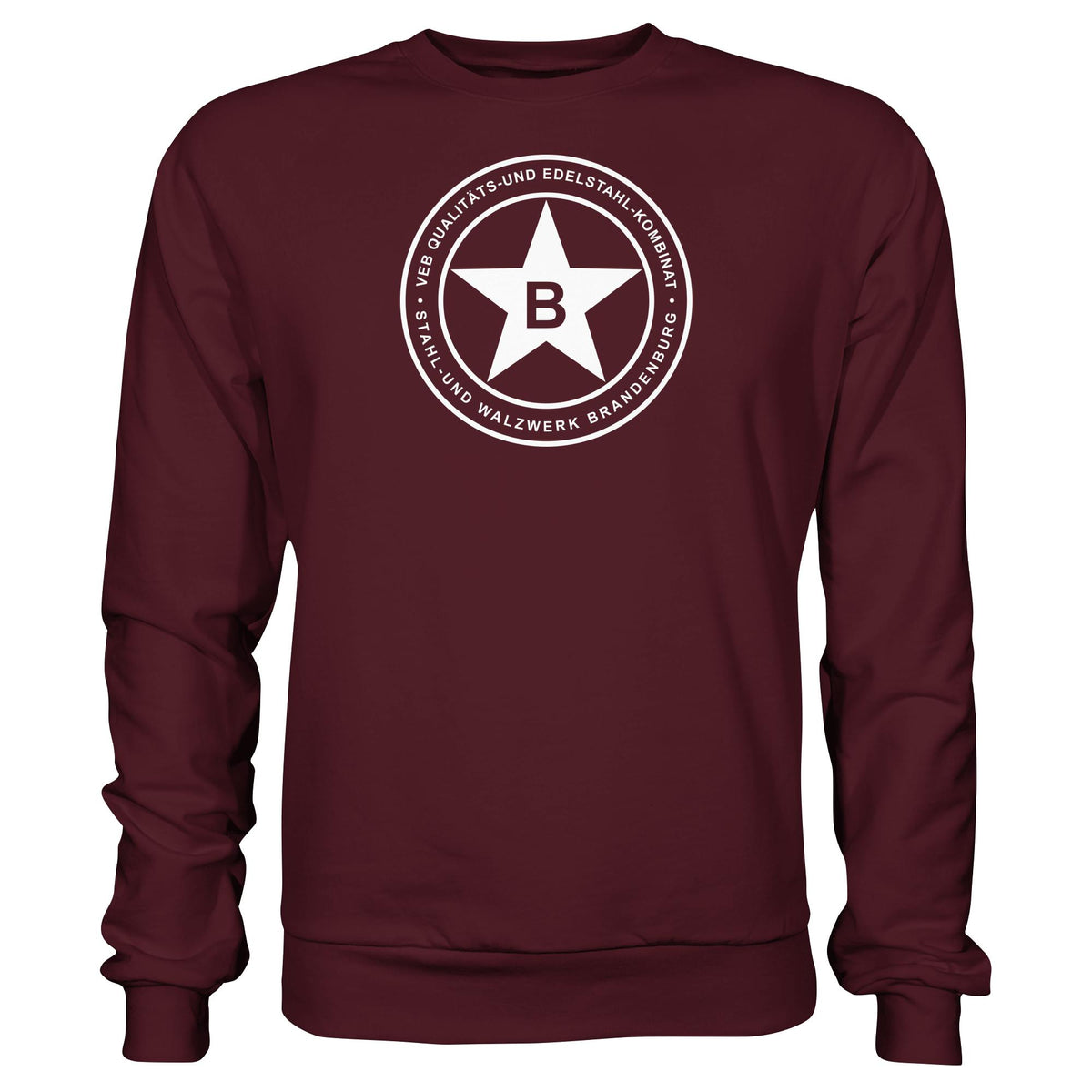 DDR Ostalgie Pullover Unisex • VEB QUALITÄTS- UND EDELSTAHL-KOMBINAT BRANDENBURG