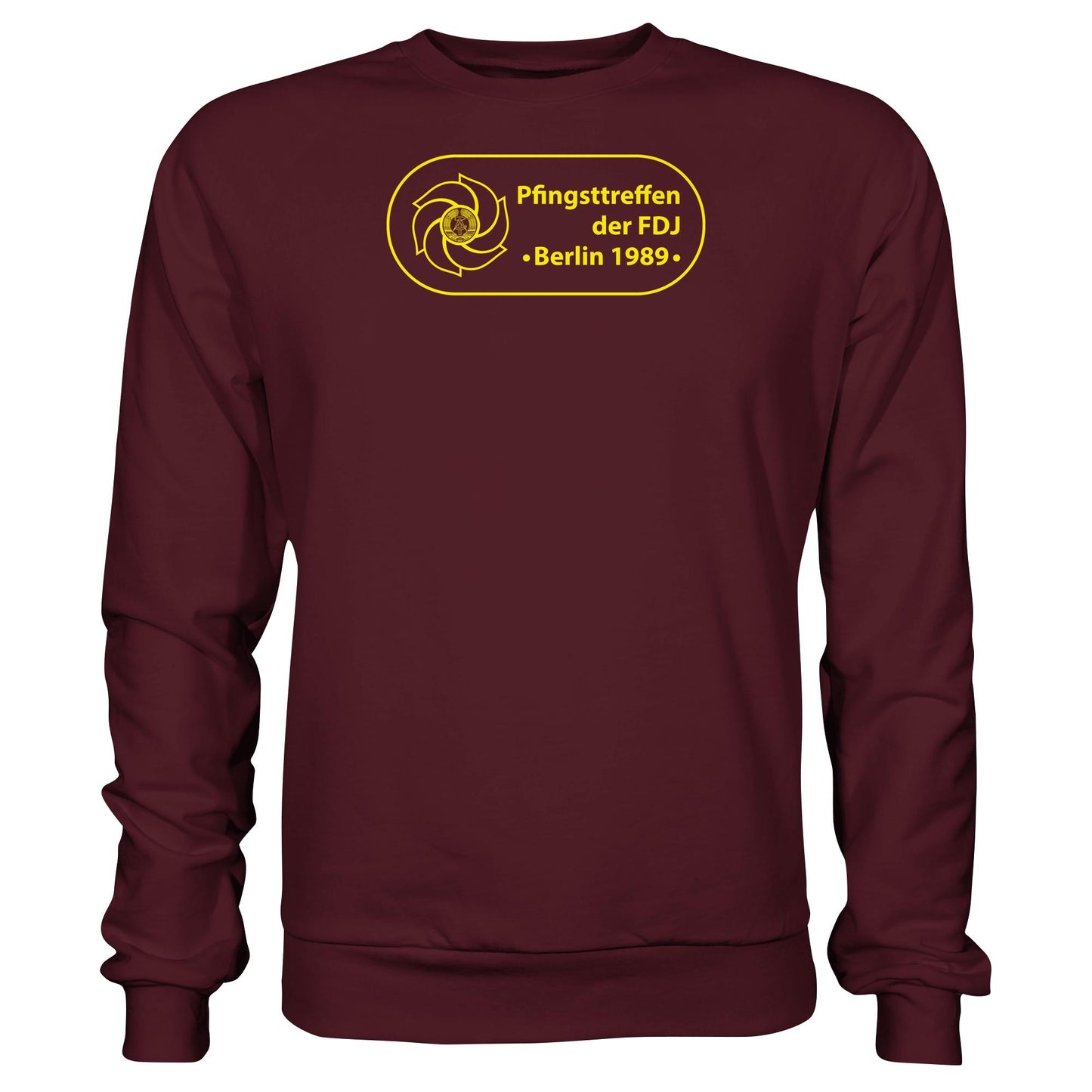 DDR Ostalgie Pullover Unisex • PFINGSTTREFFEN DER FDJ, BERLIN 1989