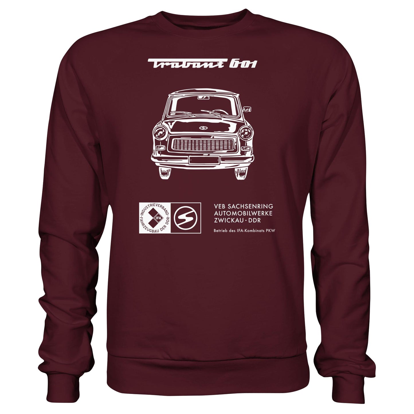 DDR Ostalgie Pullover Unisex • TRABANT 601 (ORIGINAL TITEL BETRIEBSANLEITUNG)
