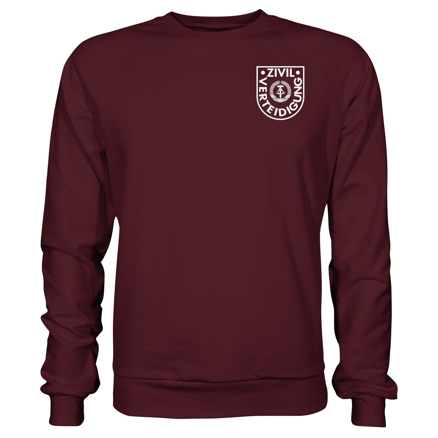 DDR Ostalgie Pullover Unisex • DDR ZIVILVERTEIDIGUNG - BRUSTBADGE