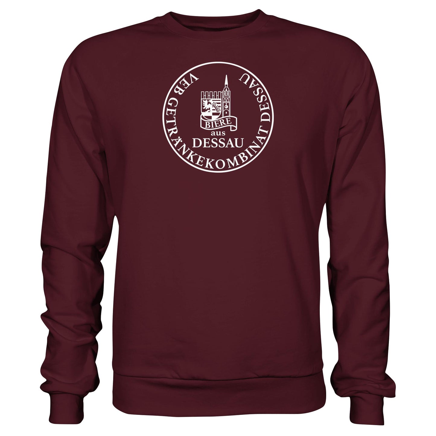 DDR Ostalgie Pullover Unisex • VEB GETRÄNKEKOMBINAT DESSAU BIERE