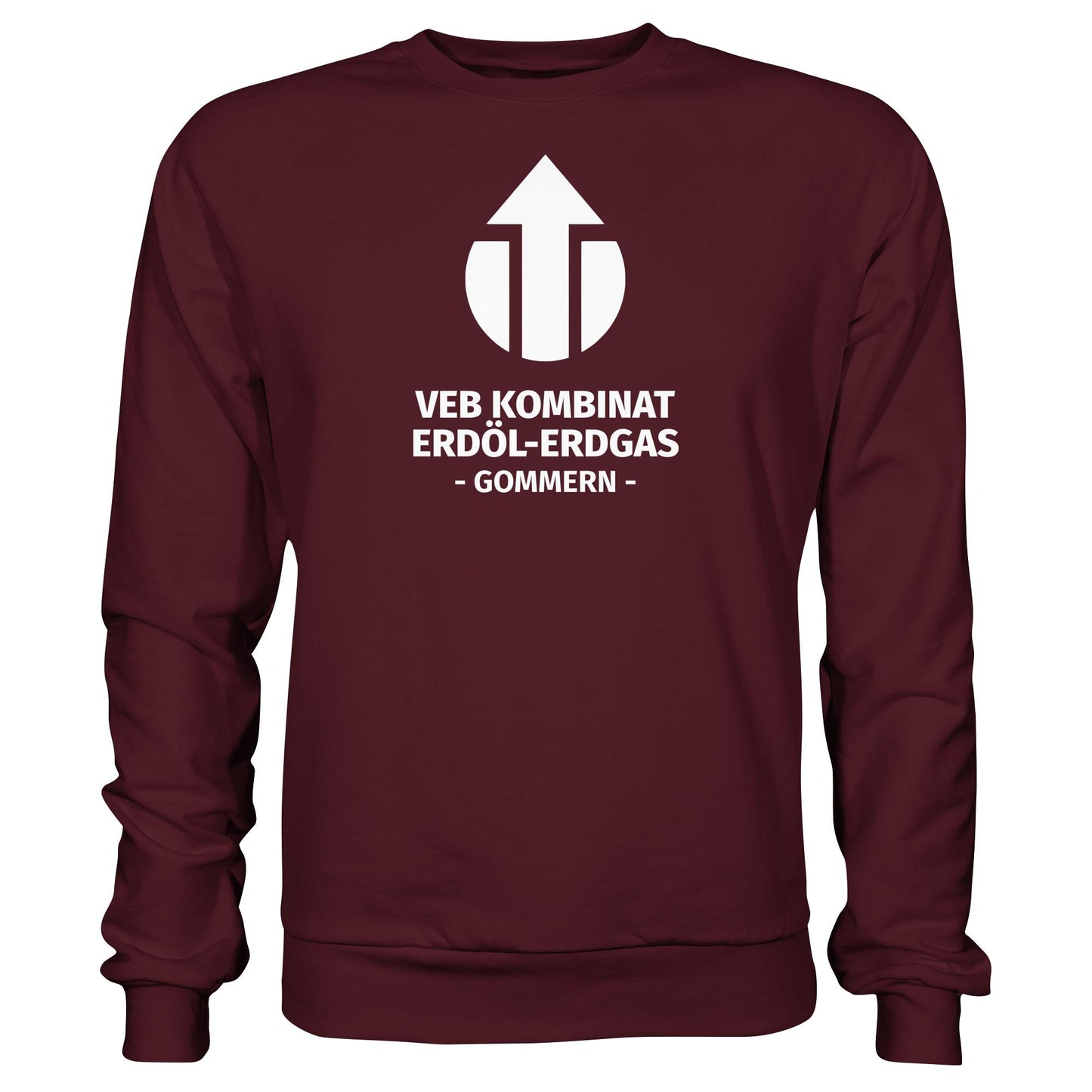 DDR Ostalgie Pullover Unisex • VEB KOMBINAT ERDÖL-ERDGAS GOMMERN